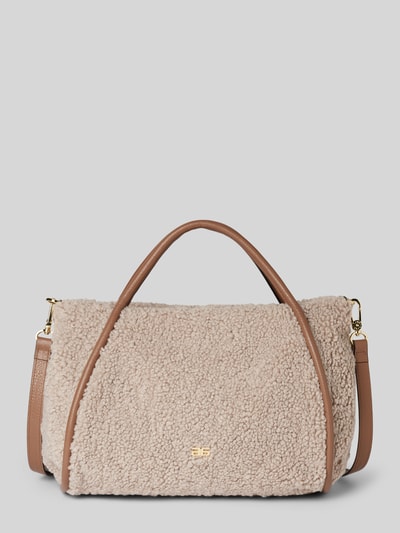 Abro Shopper met logo-applicatie, model 'WILLOW' Taupe - 2