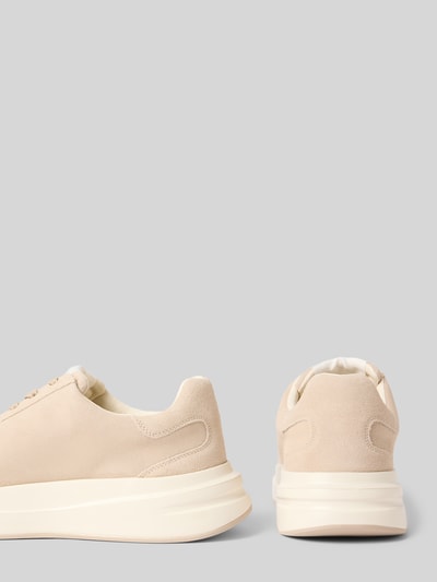 Guess Leren sneakers met labelpatch, model 'ELBA' Beige - 2