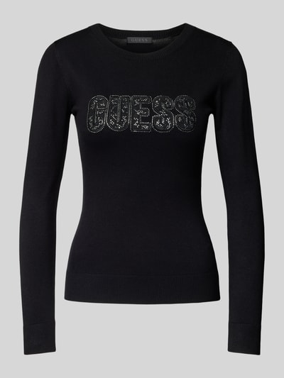 Guess Gebreide pullover met labeldetail, model 'PARIS'  - 2