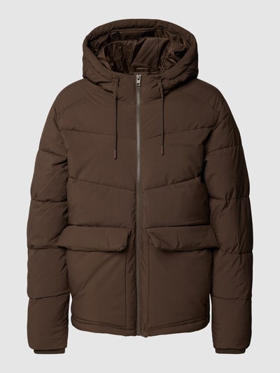 JACK & JONES Steppjacke mit durchgehendem Reißverschluss Schoko 2