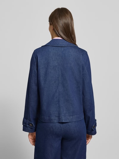 MORE & MORE Jeansjacke mit Knopfverschluss Jeansblau 5