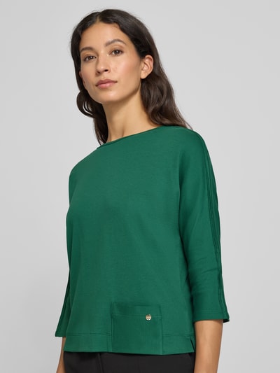 Marc Cain T-Shirt mit Rundhalsausschnitt und 3/4-Arm Dunkelgruen 3