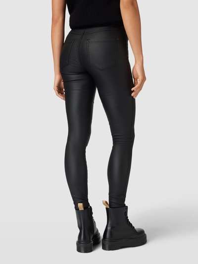 ONLY Broek in leerlook, model 'ROYAL' Zwart - 5