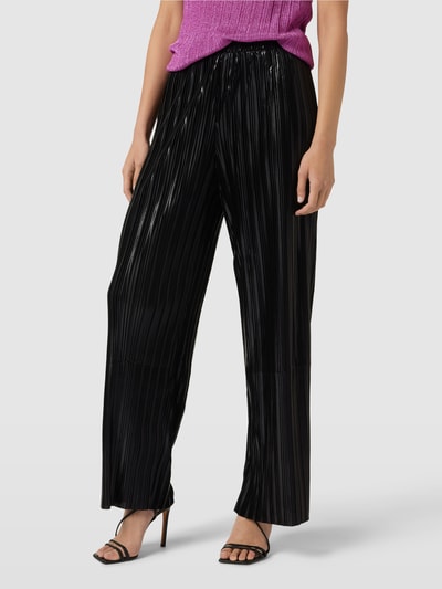 Selected Femme Stoffen broek met plissévouwen Zwart - 4