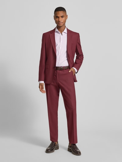 SEIDENSTICKER Slim fit zakelijk overhemd van katoen met kentkraag Fuchsia - 1