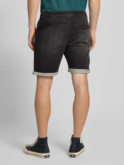 Jack & Jones Regular Fit Jeansshorts mit elastischem Bund Modell 'RICK' Dunkelgrau 5