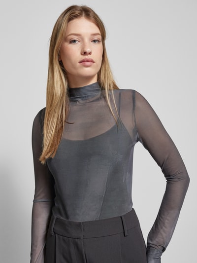 Alessa&Anna Winter X P&C* Shirt met lange mouwen van mesh - Alessa & Anna Winter X P&C* Antraciet - 3