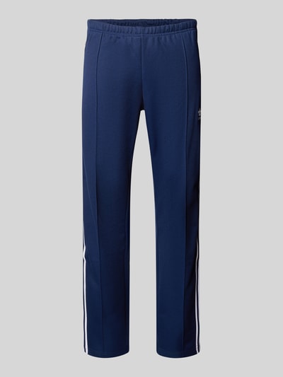 adidas Originals Regular fit sweatpants van katoenmix, model 'Classic' Marineblauw - 2