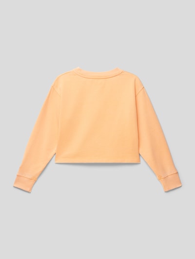 Replay Sweatshirt mit Logo-Print Orange 3