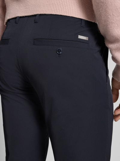 ARMANI EXCHANGE Slim Fit Anzughose mit Gesäßtaschen Modell 'Pantaloni' Marine 3