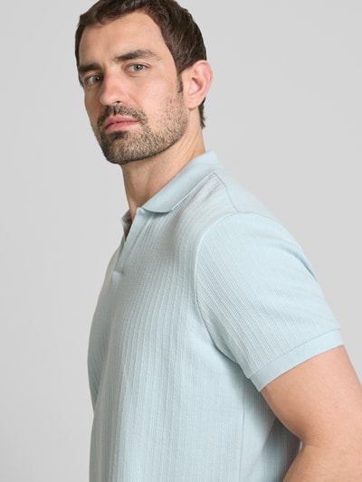 MCNEAL Koszulka polo o kroju regular fit z dekoltem w serek Jasnoniebieski 3