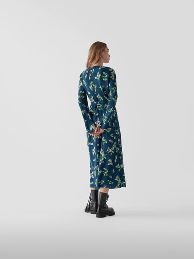 Diane von Furstenberg Wickelkleid in Maxilänge Jeansblau 5