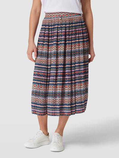 Rich & Royal Midirok met all-over motief Zwart - 4