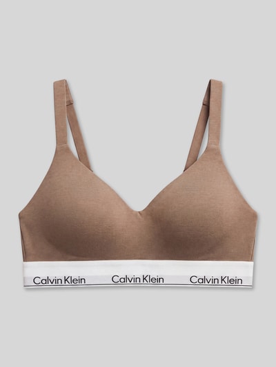 Calvin Klein Underwear Bralette aus Baumwoll-Modal-Mix Hellbraun 2