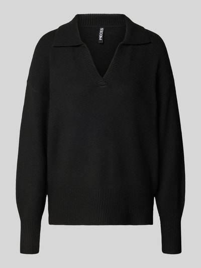 Pieces Regular fit gebreide pullover met wol, model 'MALOU'  - 2