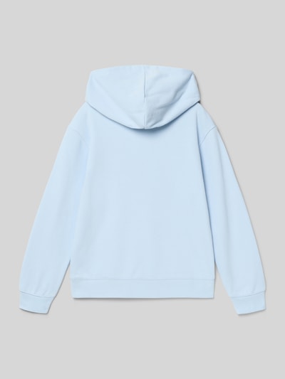 Produktfoto, Hoodie aus Baumwoll-Mix mit Label-Stickerei von CHAMPION, jasnoniebieski, prosta forma, kaptur, gładka tekstura