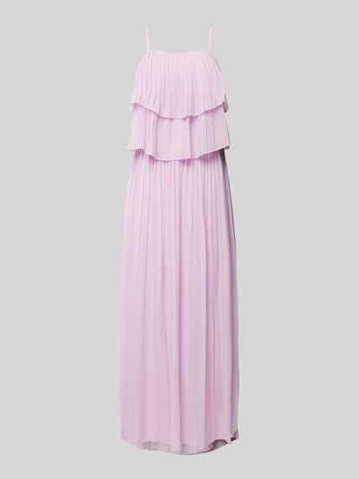 Vila Maxikleid mit Volants Modell 'CHIFFON' Rosa 2