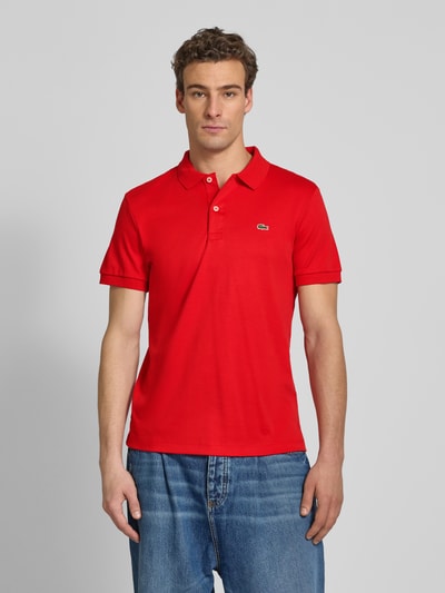 Lacoste Regular Fit Poloshirt mit Label-Detail Rot 4