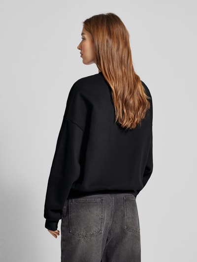 Review Sweatshirt mit Label-Print Black 5