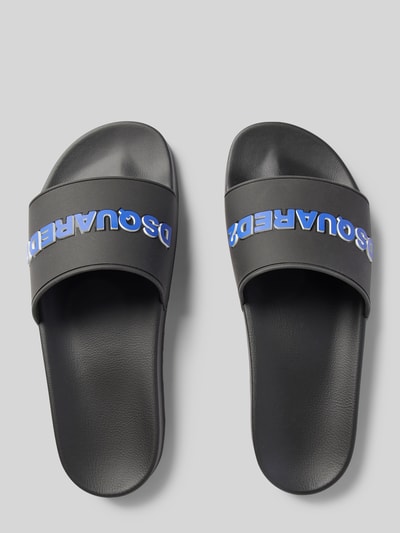 Dsquared2 Slides mit Label-Applikation Black 4