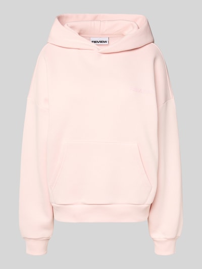 Review Bluza z kapturem typu oversized Różowawy 2