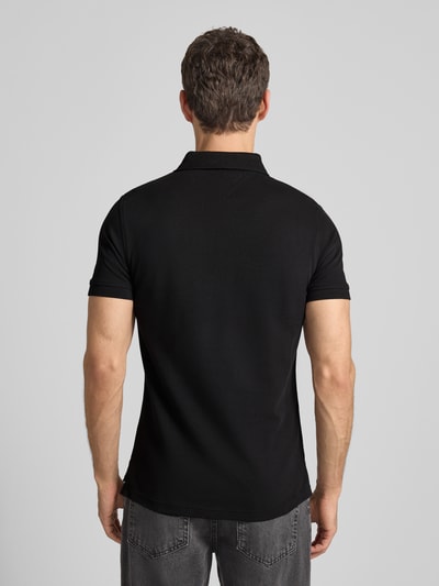 Tommy Hilfiger Slim fit poloshirt met stretch  Zwart - 5