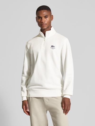 Lacoste Regular Fit Sweatshirt aus reiner Baumwolle Modell 'HERITAGE' Offwhite 4