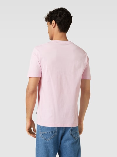 BOSS T-Shirt mit Label-Stitching-Applikation Modell 'Tiburt' Pink 5