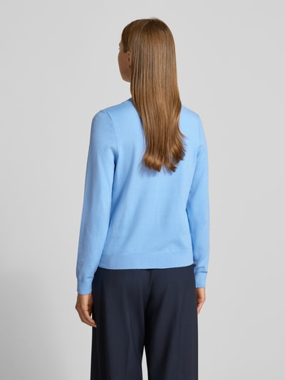 s.Oliver RED LABEL Regular Fit Strickpullover aus Viskose-Mix Hellblau 5