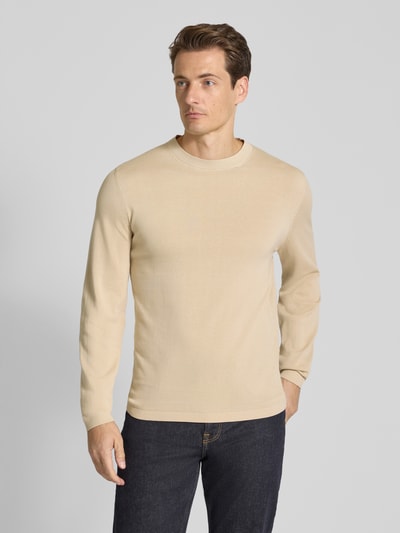 SELECTED HOMME Regular Fit Strickpullover aus reiner Baumwolle 'RAVI' Offwhite 4