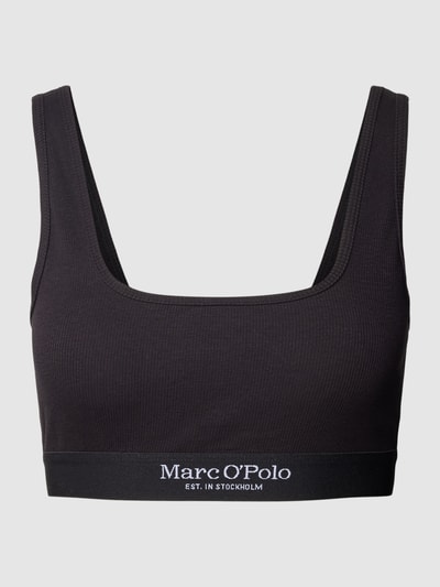 Marc O'Polo Biustonosz typu bralette z paskiem z logo Czarny 1