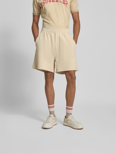 Dsquared2 Sweatshorts mit elastischem Bund Beige 4