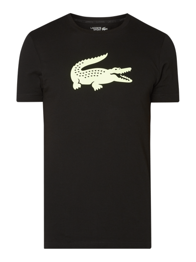 Lacoste T-shirt z nadrukiem z logo Czarny 2