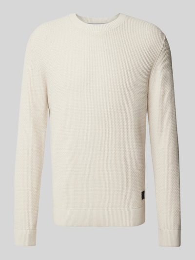 s.Oliver RED LABEL Regular Fit Pullover mit Strukturmuster Offwhite 2