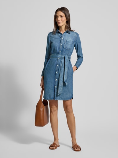 Lauren Ralph Lauren Knielanges Jeanskleid mit Bindegürtel Modell 'JAMEIKA' Jeansblau 1