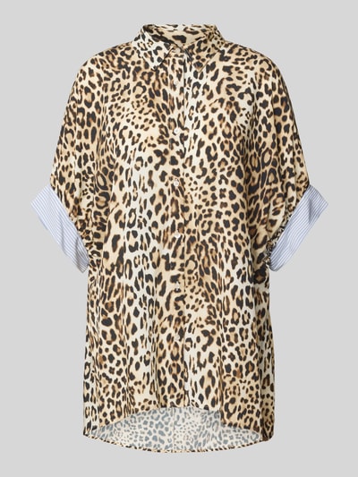 Emily Van den Bergh Hemdbluse in Überlänge Hellbraun 2