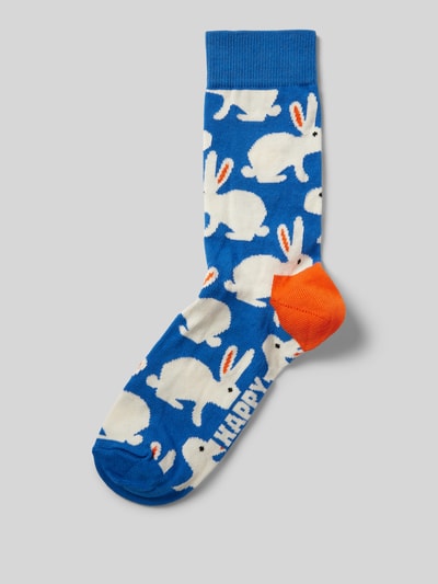 Happy Socks Socken mit Label-Details Modell 'Bunny' Blau 1