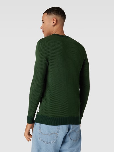 JACK & JONES Strickpullover mit Rundhalsausschnitt Modell 'EATLAS' Dunkelgruen 5