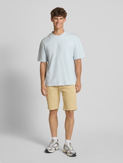 Tommy Jeans Slim Fit Chinoshorts aus Baumwoll-Mix Modell 'SCANTON' Beige 1