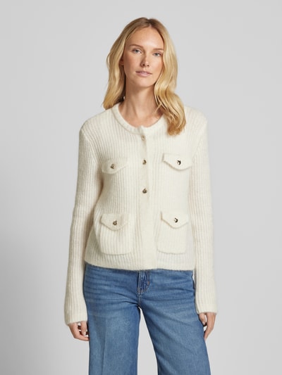 Someday Cardigan mit Pattentaschen Modell 'Tinara' Beige 4