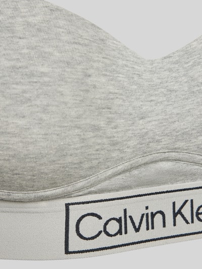 Calvin Klein Underwear BH mit Label-Details und Hakenverschluss Silber Melange 2