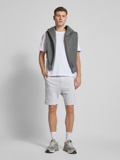 Jack & Jones Sweatshorts mit elastischem Bund Hellgrau Melange 1