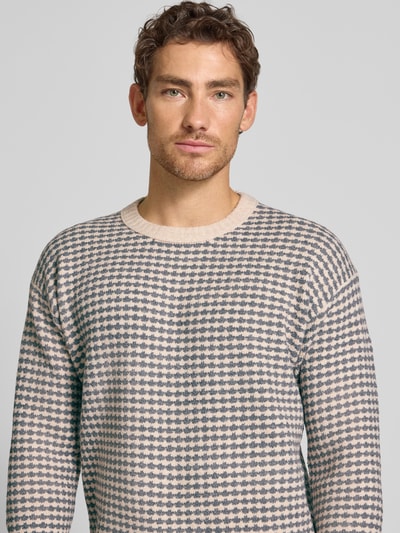 Scotch & Soda Gebreide pullover met ronde hals Middengrijs - 3