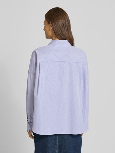 Weekend Max Mara Regular Fit Hemdbluse aus reiner Baumwolle Blau 5