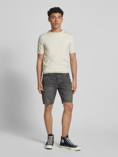 Levi's® Regular Fit Jeansshorts im 5-Pocket-Design Modell '501®ORIGINAL' Anthrazit 1