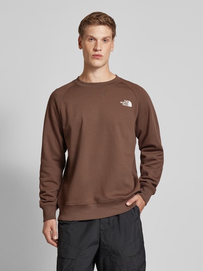 The North Face Sweatshirt mit Label-Stitching Modell 'RAGLAN REDBOX CREW' Dunkelbraun 4