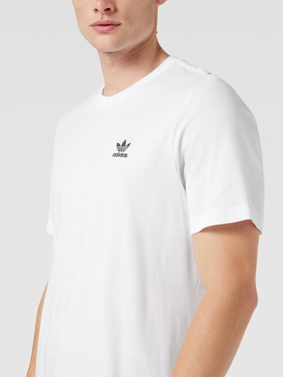 adidas Originals T-Shirt aus Baumwolle mit Label-Stitching Weiss 3