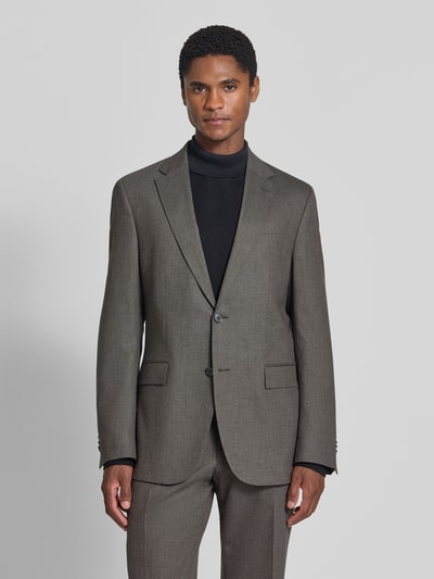 BOSS Regular Fit Sakko mit Schurwoll-Anteil Modell 'Jasper' Mittelbraun 4