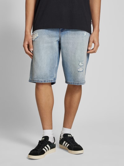 Levi's® Loose fit korte jeans in destroyed-look Lichtblauw - 4