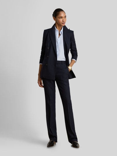Lauren Ralph Lauren Slim Fit Anzughose aus Woll-Mix Marine 1